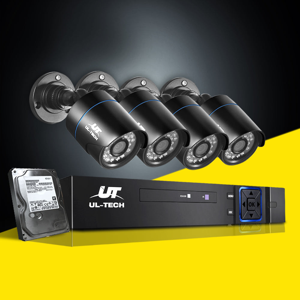 UL-tech CCTV Security System 4CH DVR 4 Cameras 4TB Hard Drive-6