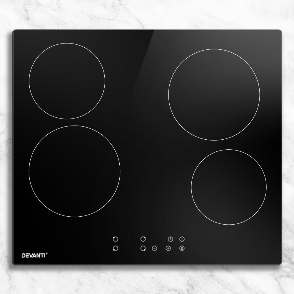 Devanti Electric Ceramic Cooktop 60cm Touch Control-0