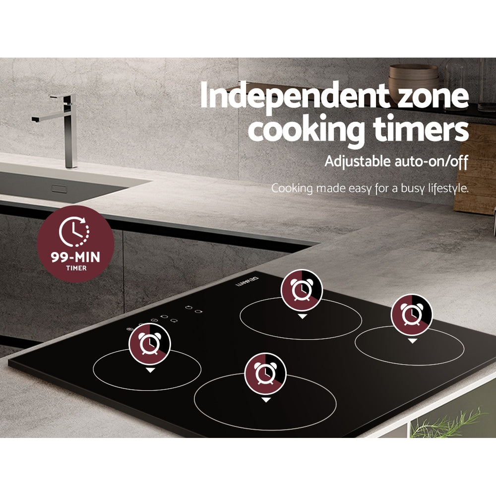 Devanti Electric Ceramic Cooktop 60cm Touch Control-5