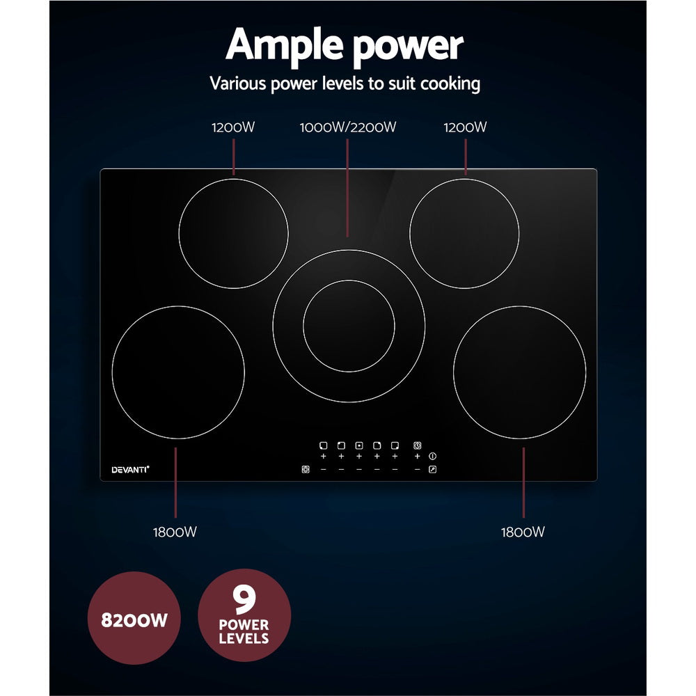 Devanti Electric Ceramic Cooktop 90cm-4