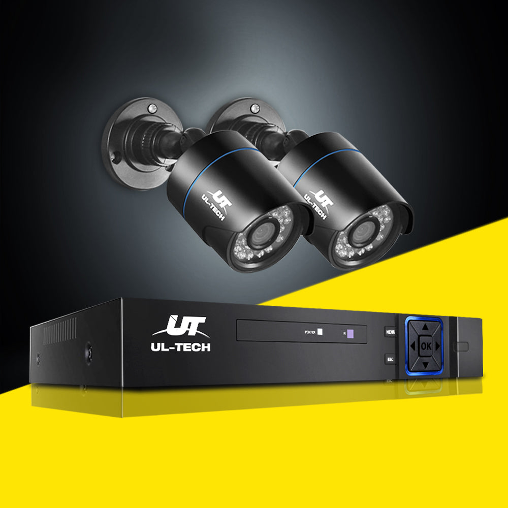 UL-tech CCTV Security System 4CH DVR 2 Cameras 1080p-7