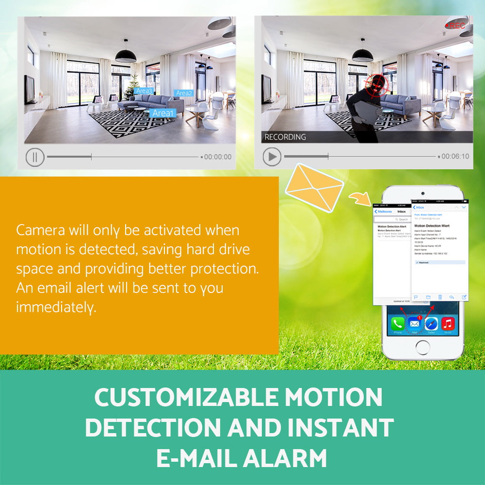 UL-tech CCTV Security System 4CH DVR 4 Cameras 2TB Hard Drive-6