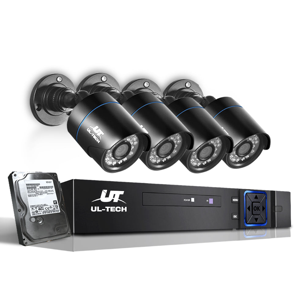 UL-tech CCTV Security System 8CH DVR 4 Cameras 2TB Hard Drive-0
