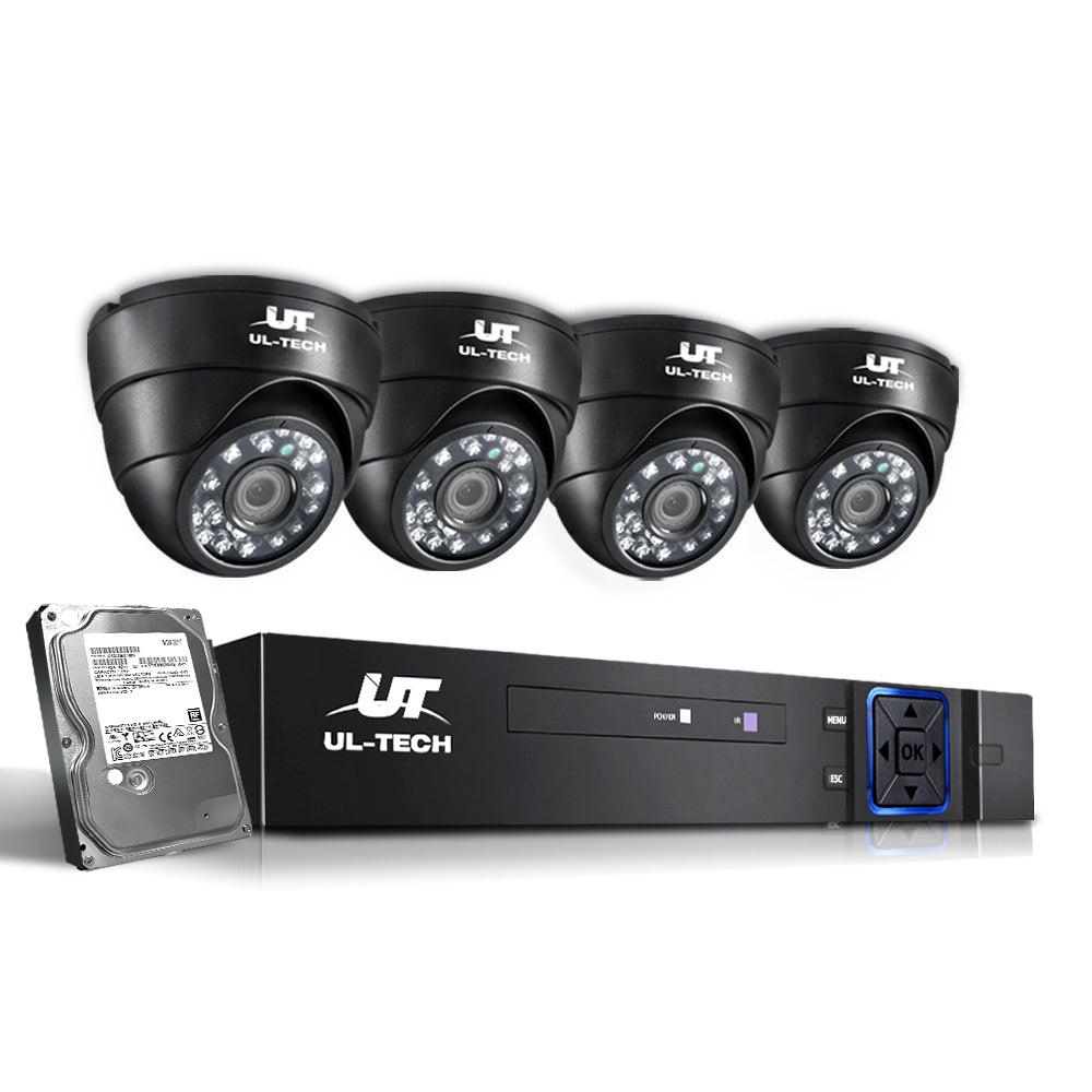 UL-tech CCTV Security System 8CH DVR 4 Cameras 2TB Hard Drive-0