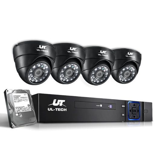 UL-tech CCTV Security System 8CH DVR 4 Cameras 2TB Hard Drive-0