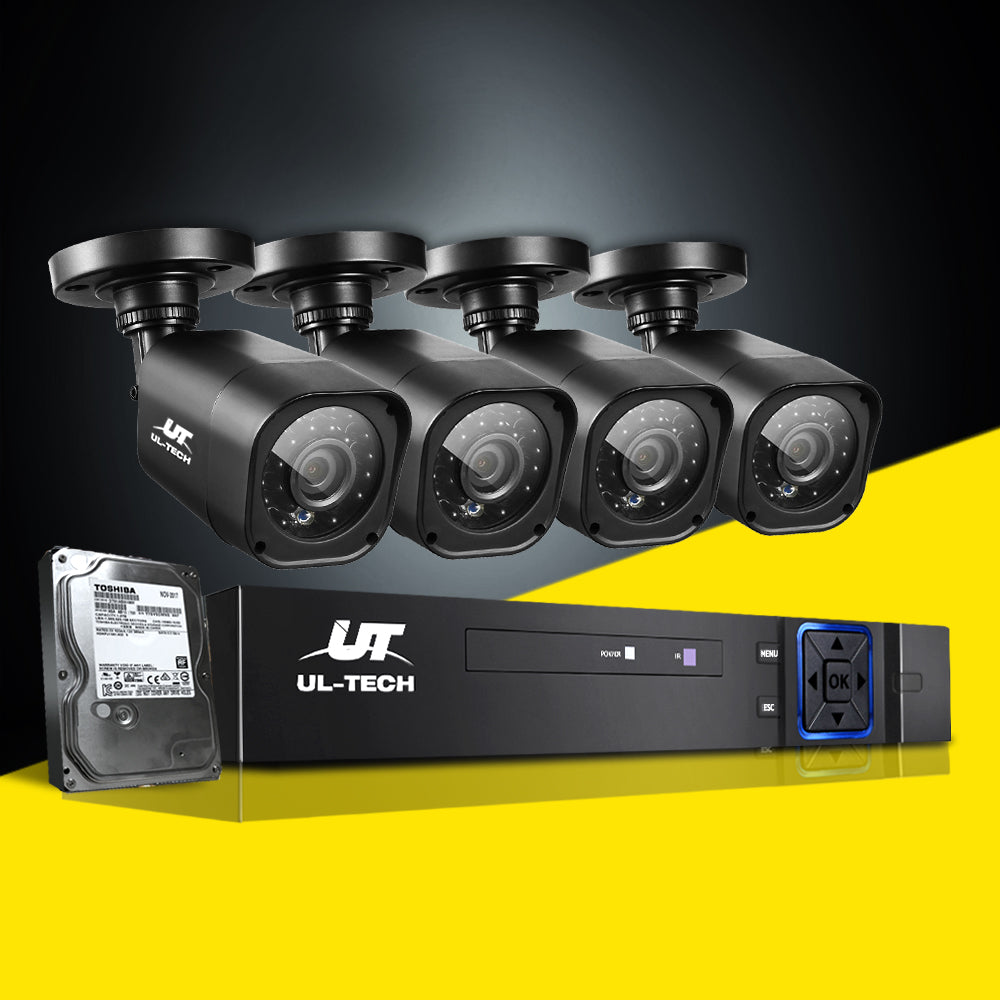 UL-tech CCTV Security System 8CH DVR 4 Cameras 1TB Hard Drive-6