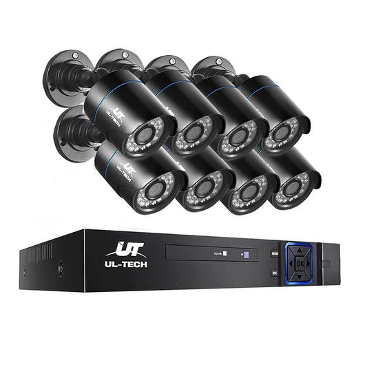 UL-tech CCTV Security System 8CH DVR 8 Cameras 1080p-0