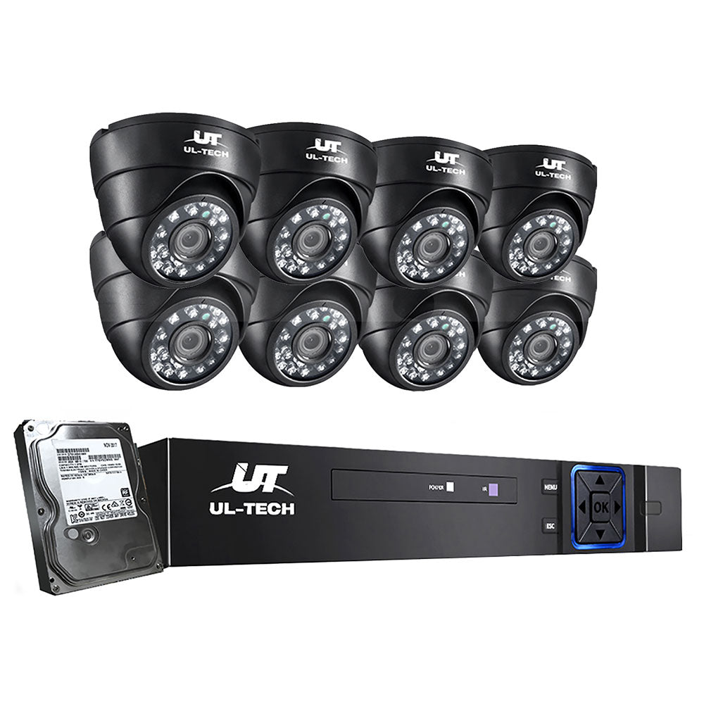 UL-tech CCTV Security System 8CH DVR 8 Cameras 1TB Hard Drive-0