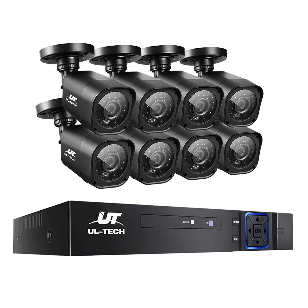 UL-tech CCTV Security System 8CH DVR 8 Cameras 1080p-0