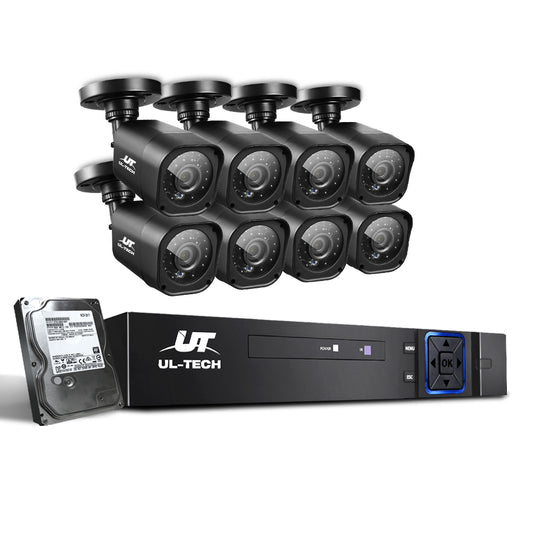 UL-tech CCTV Security System 8CH DVR 8 Cameras 2TB Hard Drive-0