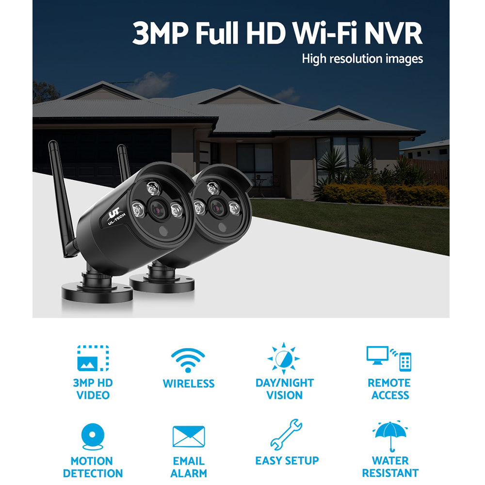 UL-tech Wireless CCTV 3MP 2 Cameras Bullet-2