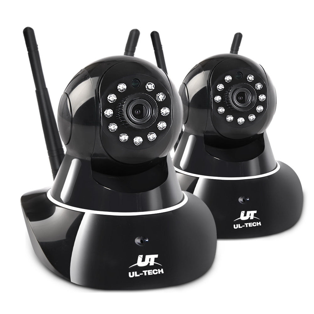 UL-tech 1080P Wireless IP Cameras Security WIFI Cam Black-0