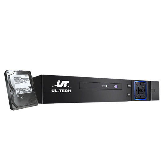 UL-tech 4CH DVR 1080P 5in1 CCTV Video Recorder 4TB Hard Drive-0