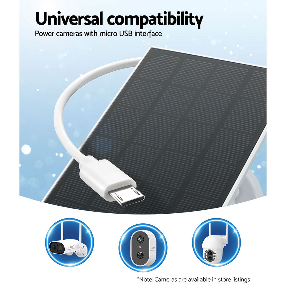 UL-tech Solar Panel For Security Camera Wireless 3W-5