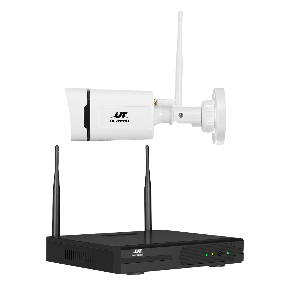 UL-tech Wireless CCTV Security System 8CH NVR 3MP 4 Square Cameras-3