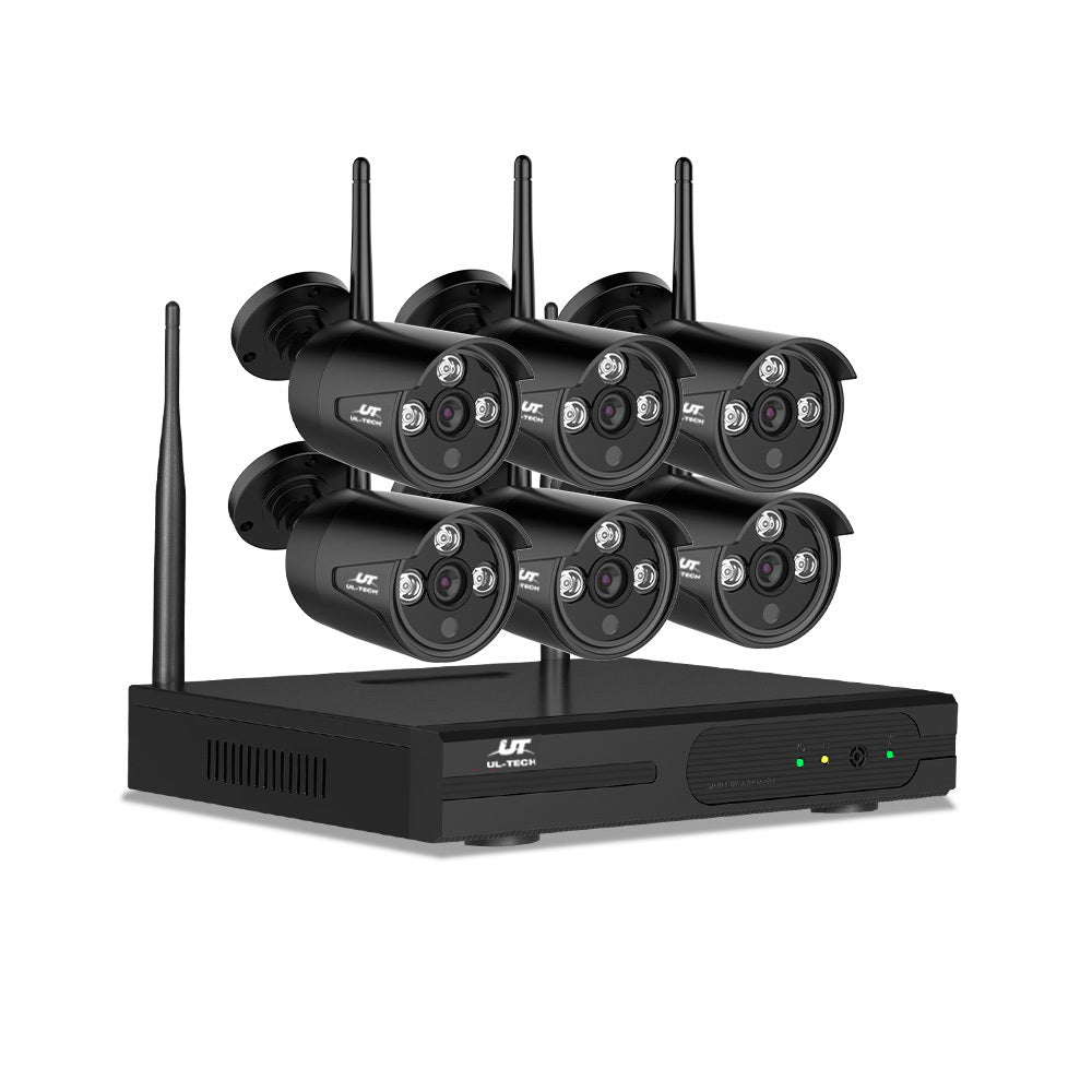 UL-tech Wireless CCTV Security System 8CH NVR 3MP 6 Bullet Cameras-0