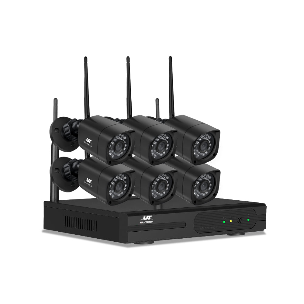 UL-TECH 3MP 8CH NVR Wireless 6 Security Cameras Set-0