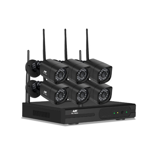 UL-TECH 3MP 8CH NVR Wireless 6 Security Cameras Set-0