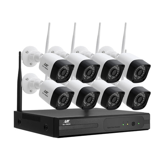 UL-tech 3MP Wireless CCTV 8CH 8 Square Camera-0