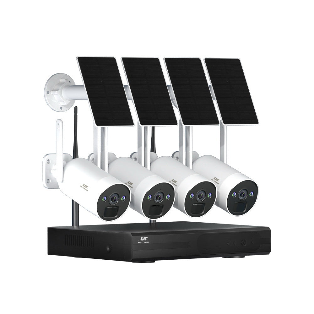 UL-tech Wireless Solar CCTV Security Cameras 4MP 8CH NVR-0