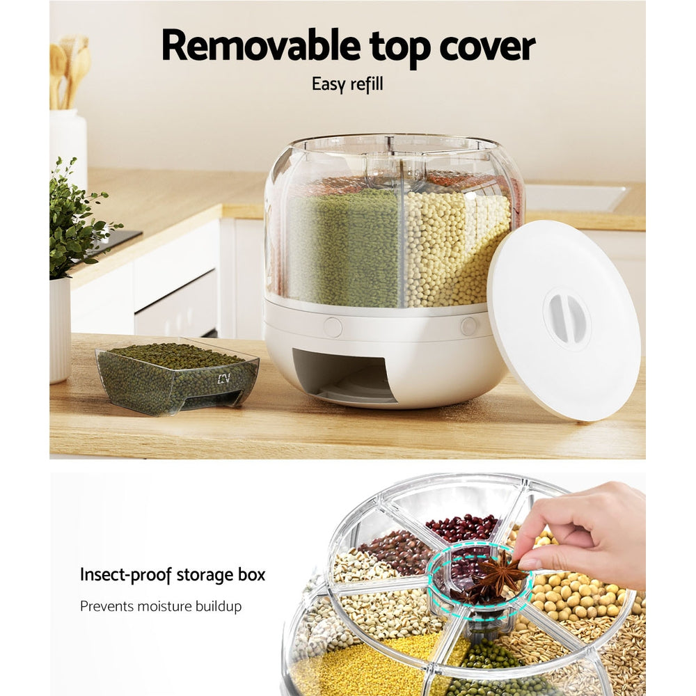 5-Star Chef Cereal Dispenser Grain Container 7KG-5