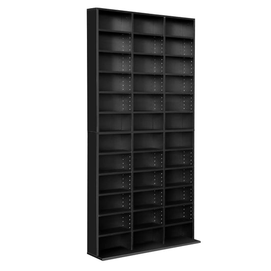 Artiss Bookshelf CD Storage Rack - BERT Black-0