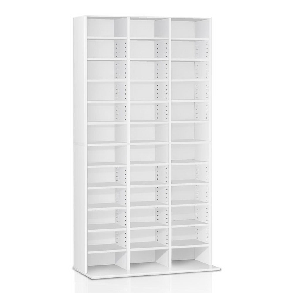 Artiss Bookshelf CD Storage Rack - BERT White-0