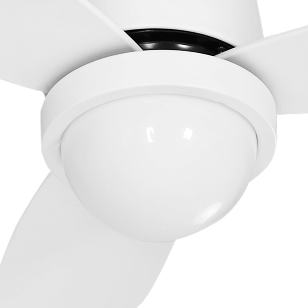 Devanti 52'' Ceiling Fan DC Motor LED Light Remote Control - White-2