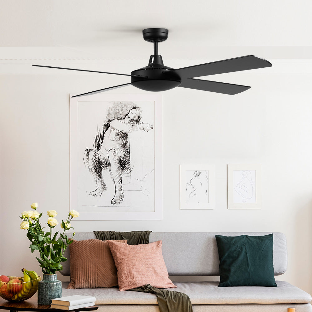 Devanti 52'' Ceiling Fan w/Remote - Black-7