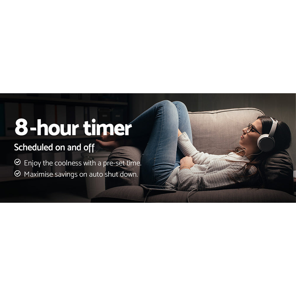 Devanti 52'' Ceiling Fan AC Motor 4 Blades w/Remote - White-5