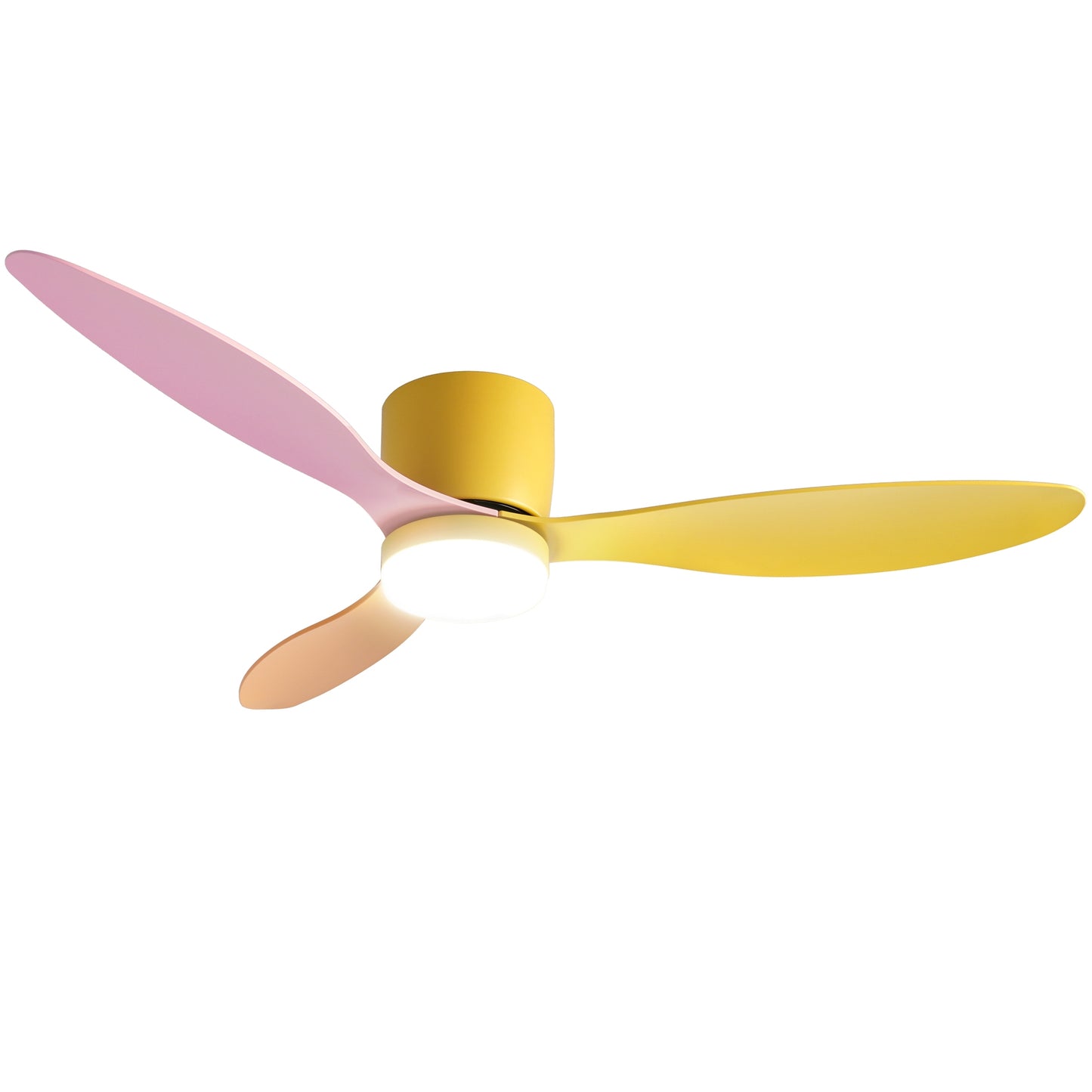Devanti 52'' Ceiling Fan 3 Blades DC Motor w/Light w/Remote Yellow Pink Orange-8