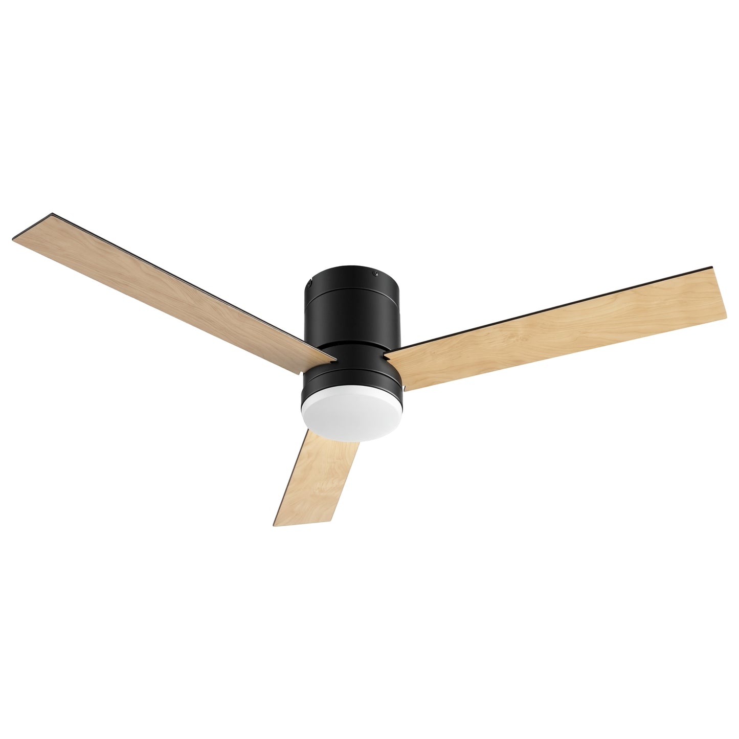 Devanti 52'' Ceiling Fan 3 Blades Double-sided DC Motor w/Light w/Remote Light Wood and bLack