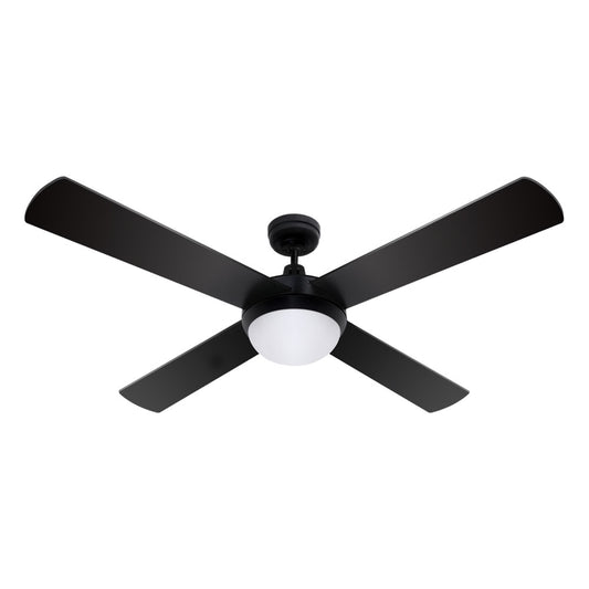 Devanti 52'' Ceiling Fan AC Motor w/Light w/Remote - Black-0