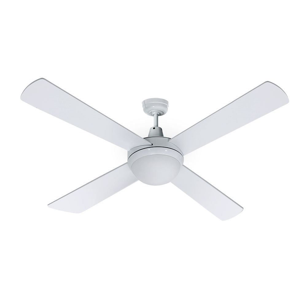 Devanti 52'' Ceiling Fan AC Motor w/Light w/Remote - White-0