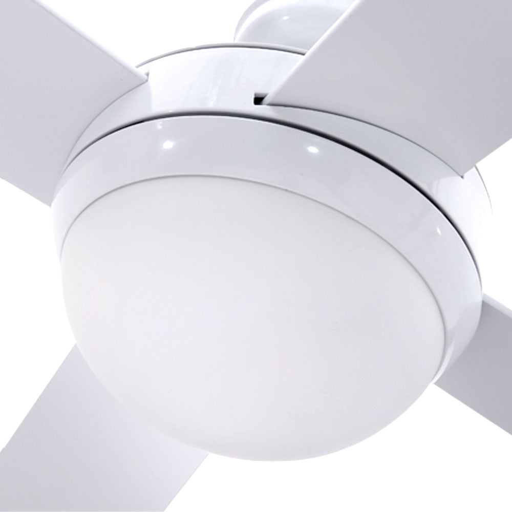 Devanti 52'' Ceiling Fan AC Motor w/Light w/Remote - White-2