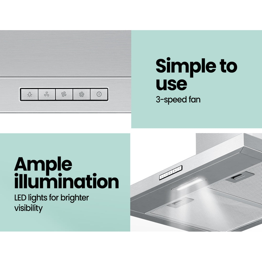 Comfee 600mm Rangehood 60cm Range Hood LED Light-8