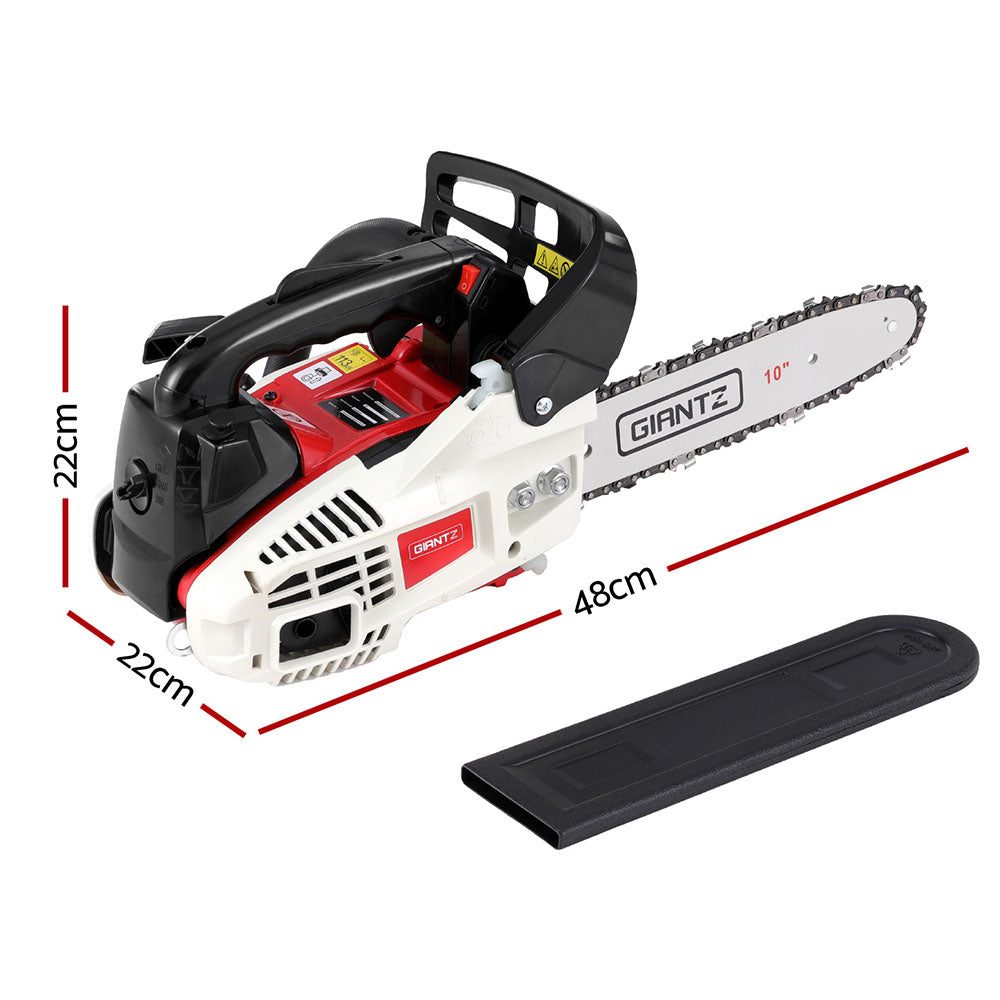 Giantz 25cc Petrol Chainsaw 10" Bar E-Start Tree Pruning Chain Saw-1