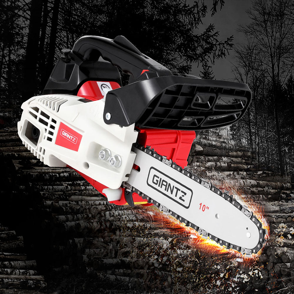 Giantz 25cc Petrol Chainsaw 10" Bar E-Start Tree Pruning Chain Saw-6