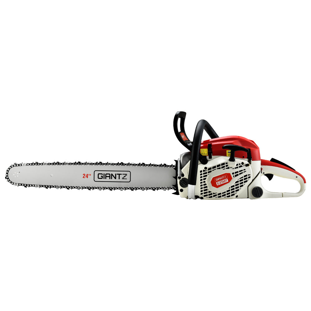 Giantz Chainsaw Petrol 92CC 24" Bar Commercial E-Start Pruning Chain Saw,Giantz Chainsaw Petrol 92CC 24" Bar Commercial E-Start Pruning Chain Saw 6.8HP-2