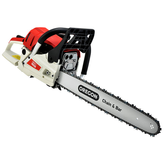 Giantz Chainsaw Petrol 52CC 20" Oregon Bar Commercial E-Start Pruning Chain Saw-0