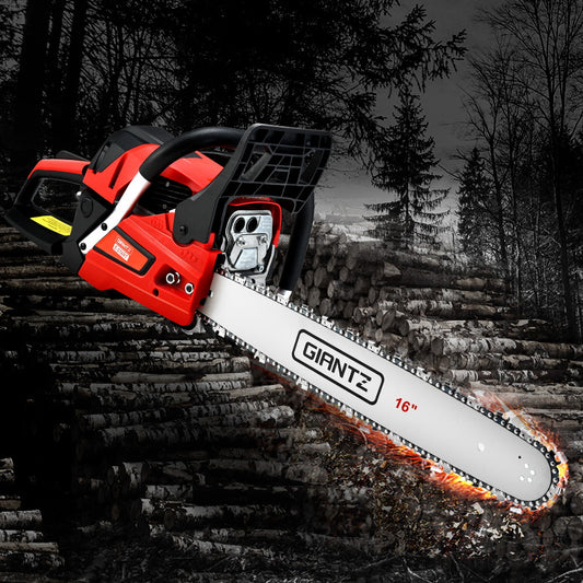 Giantz Chainsaw Petrol 45CC 16" Bar Commercial E-Start Pruning Chain Saw,Giantz Chainsaw Petrol 45CC 16" Bar Commercial E-Start Pruning Chain Saw 3.5HP-0