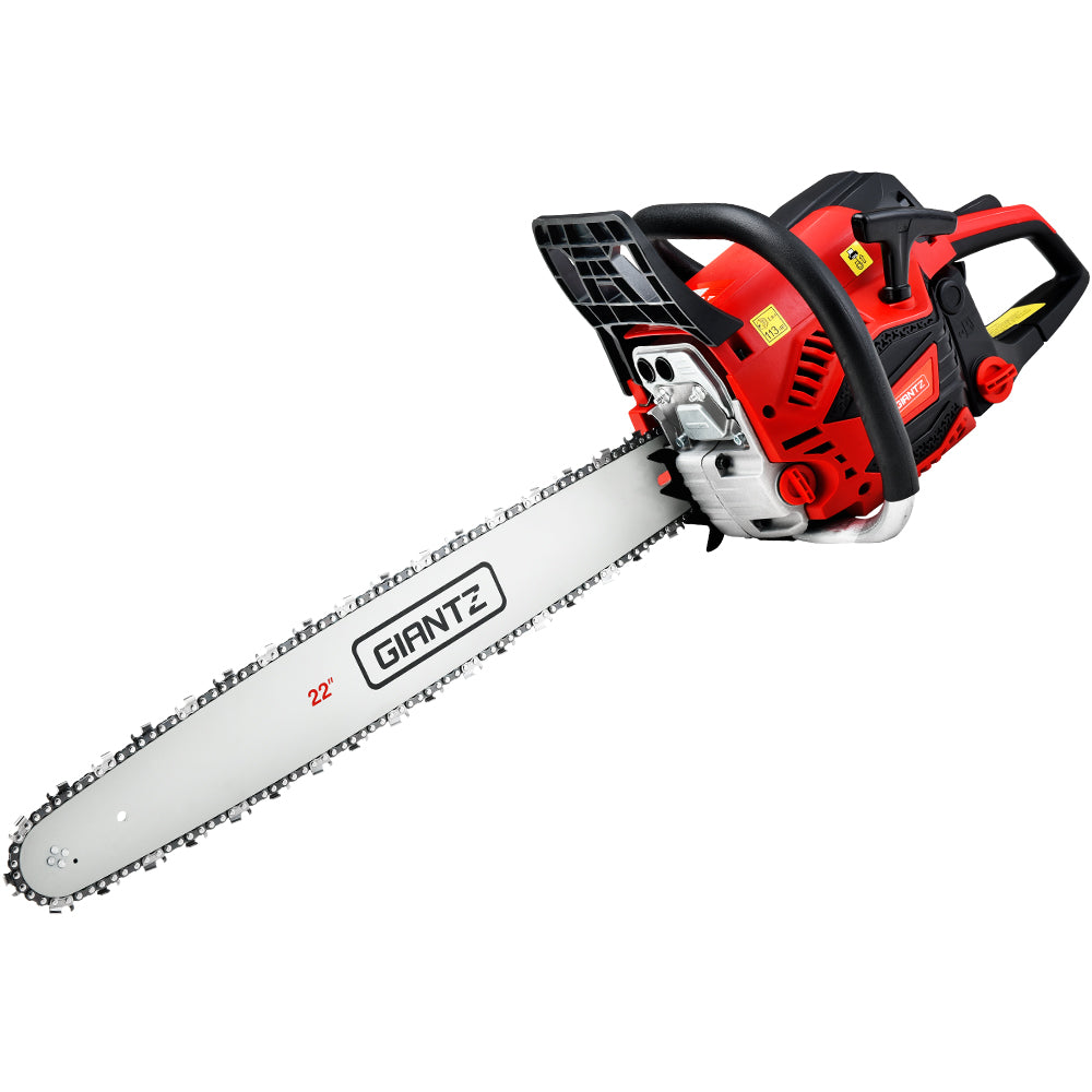 Giantz Chainsaw Petrol 58CC 22" Bar Commercial E-Start Pruning Chain Saw,Giantz Chainsaw Petrol 58CC 22" Bar Commercial E-Start Pruning Chain Saw 4.2HP-1