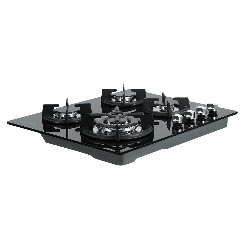 Devanti Gas Cooktop 60cm 4 Burner Black-2