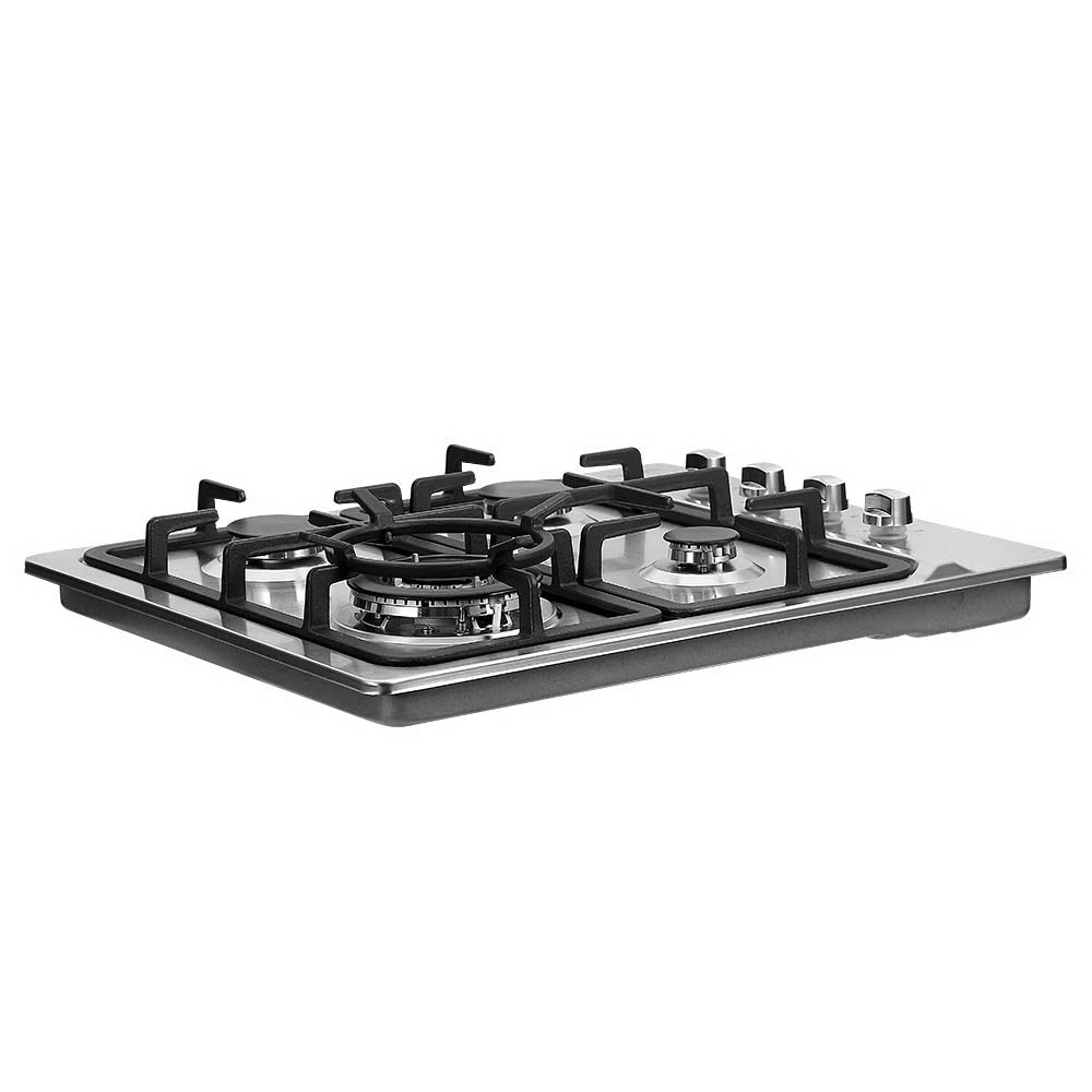 Devanti Gas Cooktop 60cm Stove Hob Silvir-2