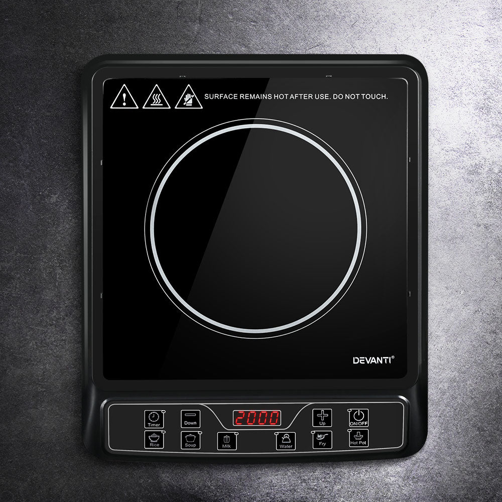 Devanti Induction Cooktop 30cm Portable Cooker-7