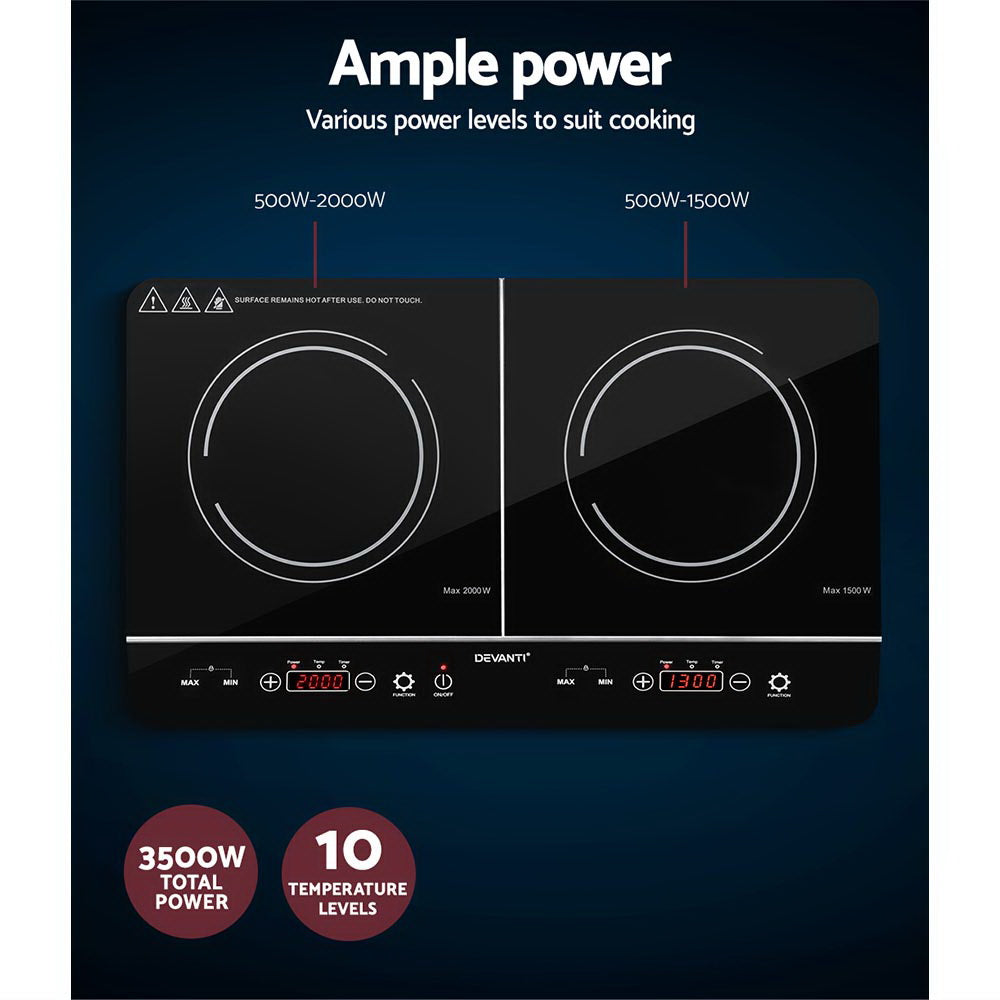 Devanti Induction Cooktop 60cm Portable Cooker-4