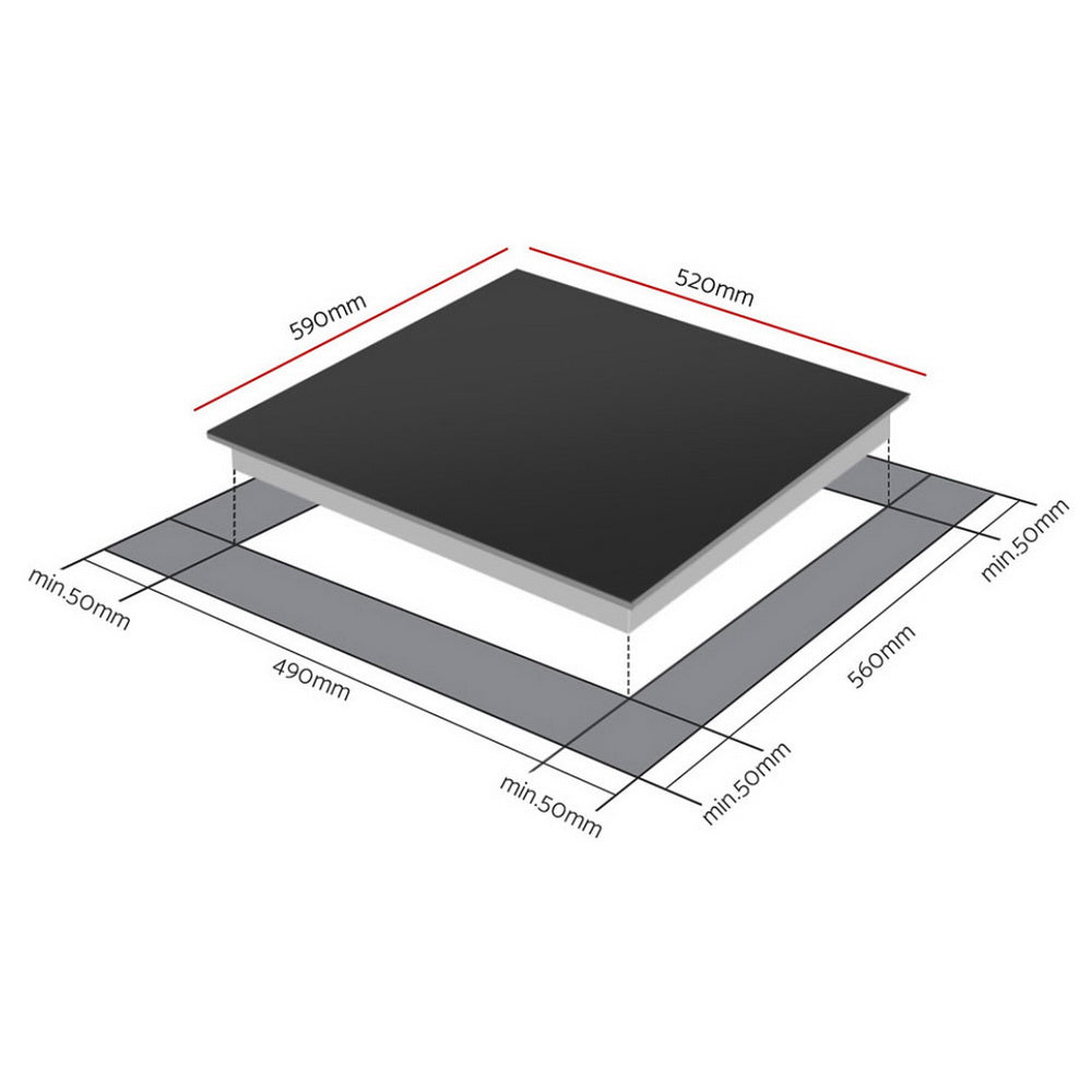 Devanti Induction Cooktop 60cm Electric Cooker-1