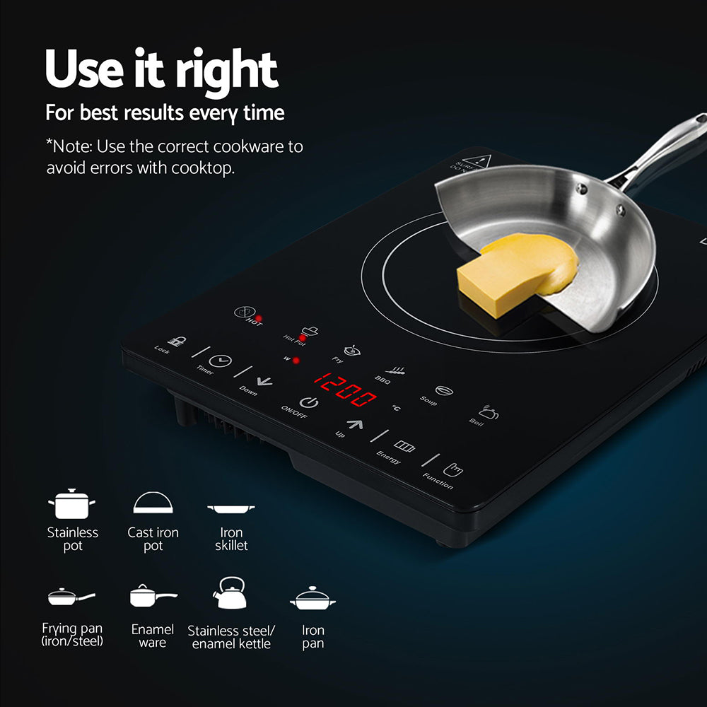 Devanti Electric Ceramic Cooktop 30cm-5