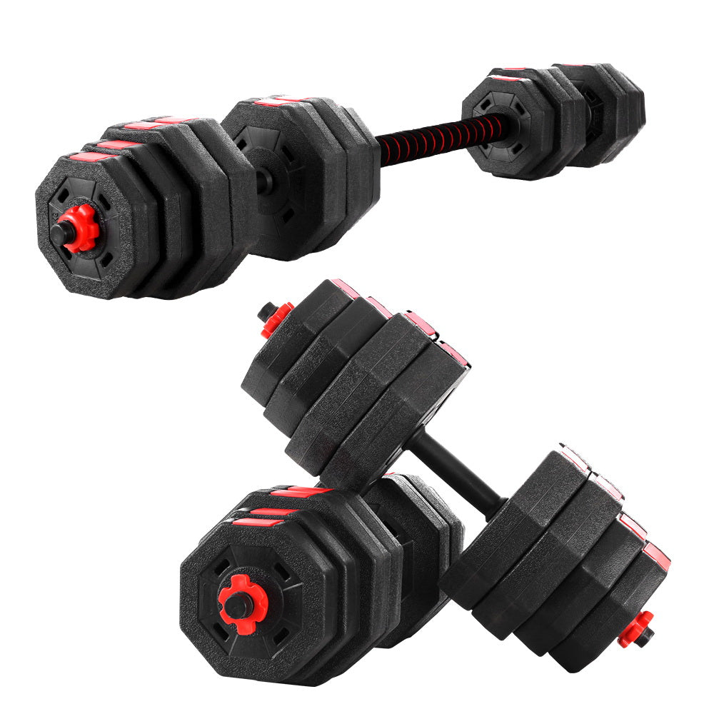 Everfit 40kg Dumbbells Barbell Set Adjustable Dumbbell Weight Lifting-0