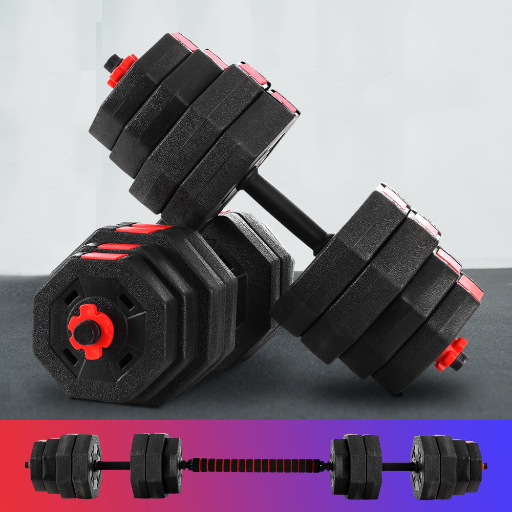Everfit 40kg Dumbbells Barbell Set Adjustable Dumbbell Weight Lifting-7